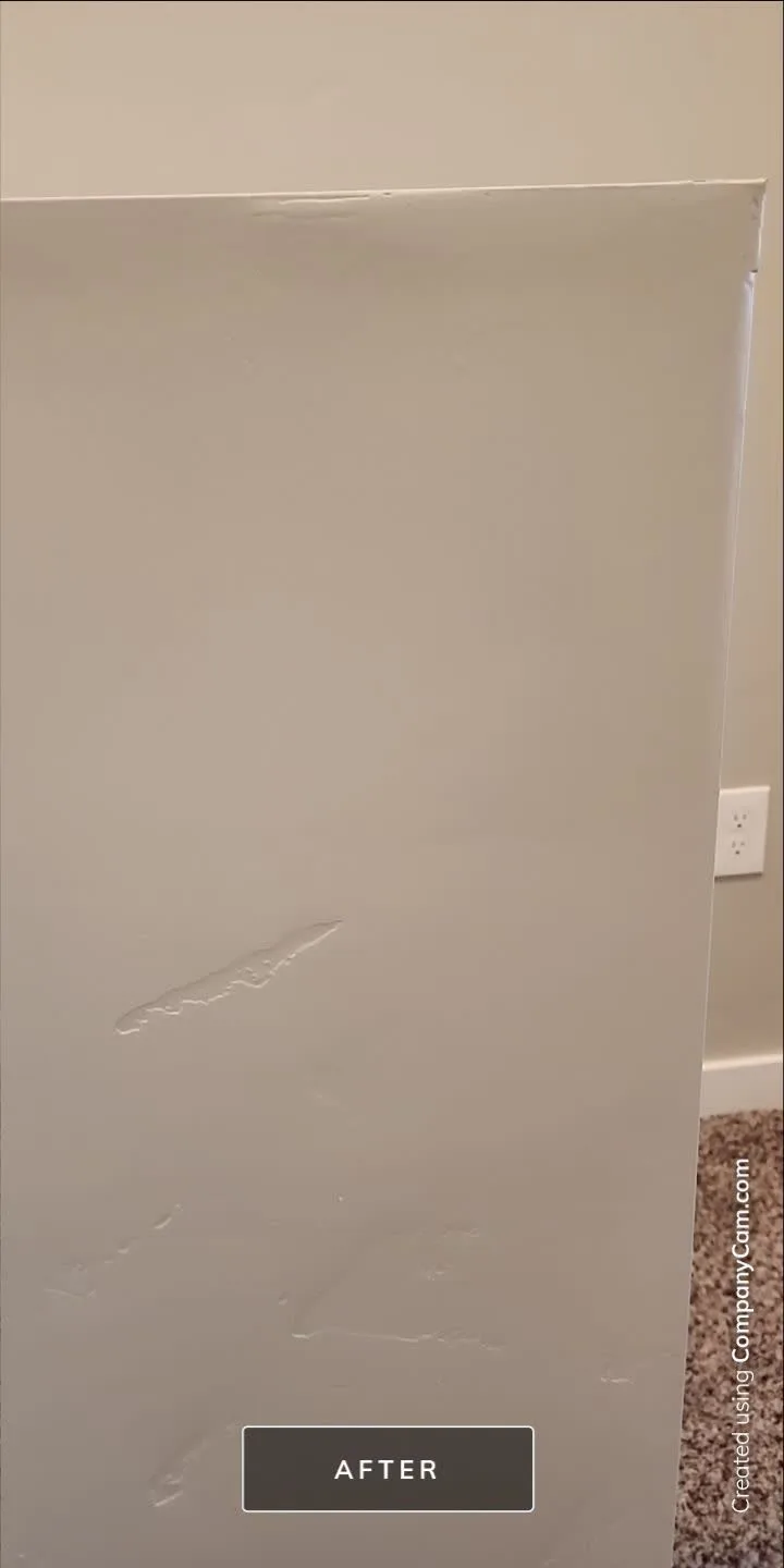 After: wall scratch repair