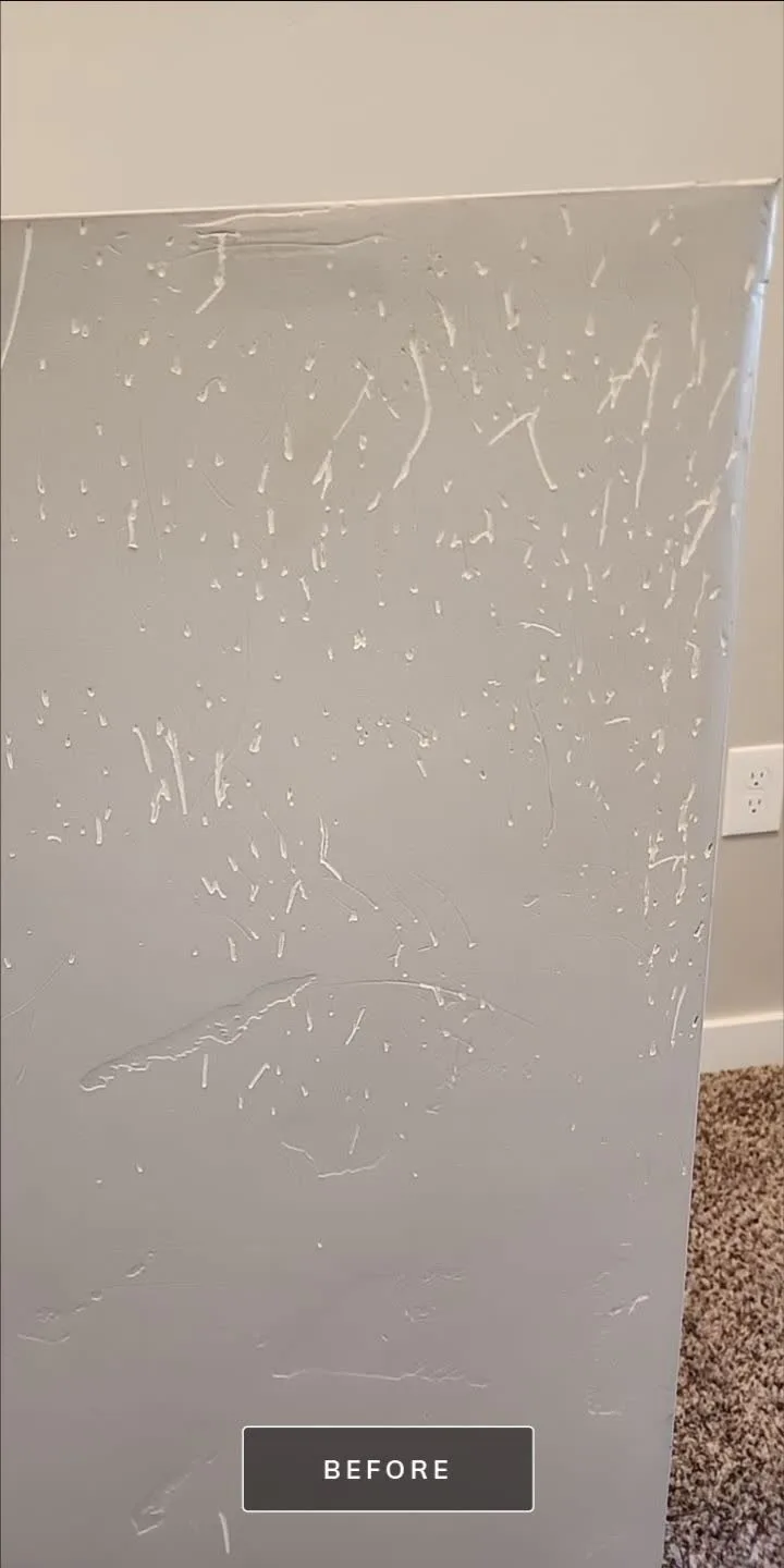 Before: wall scratch repair