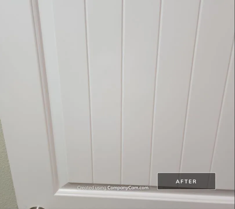 After: door panel repair