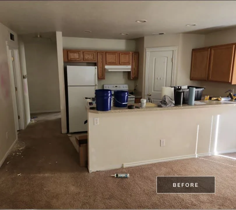 Before: full kitchen turnover