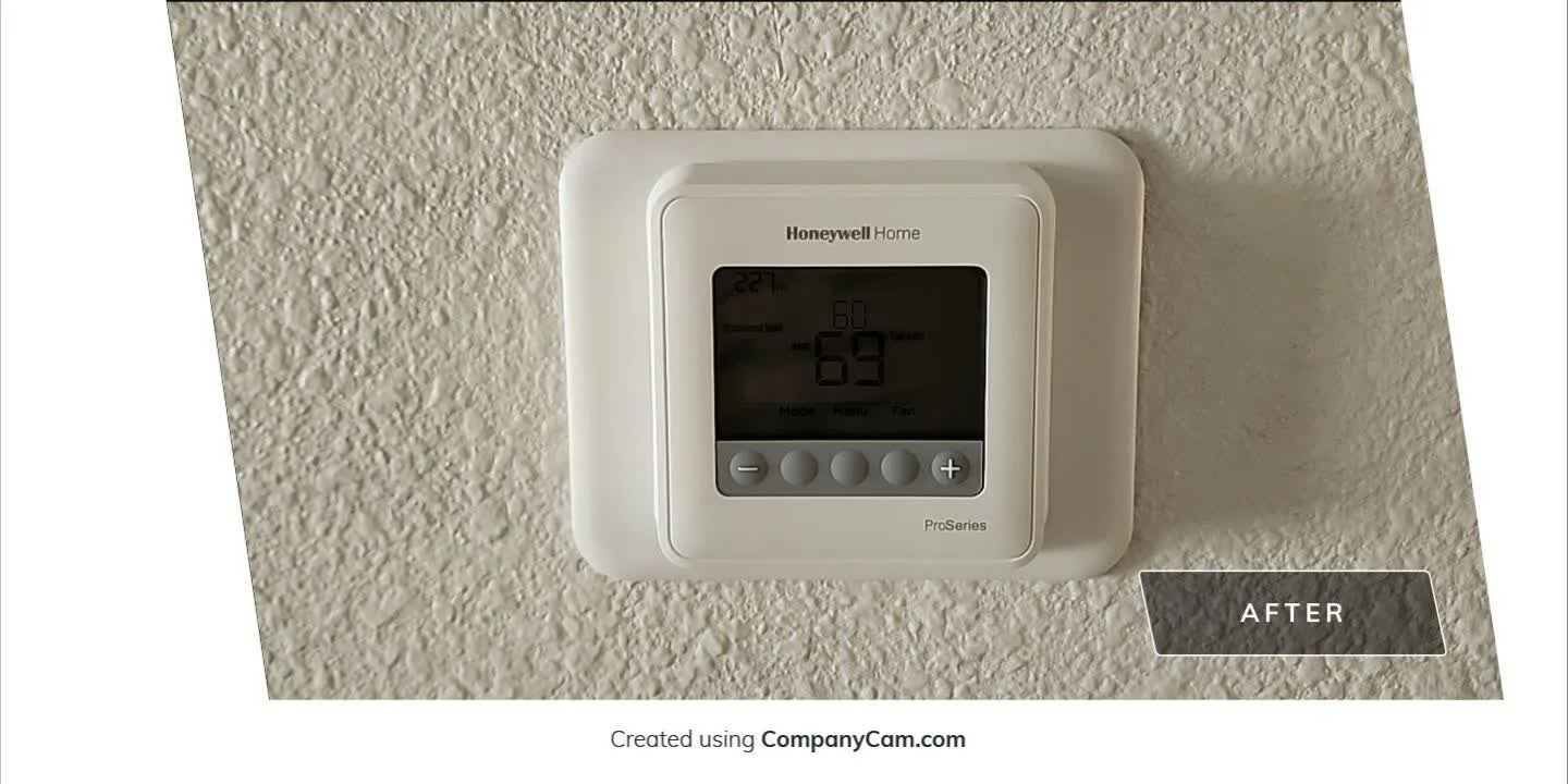 After: smart thermostat upgrade